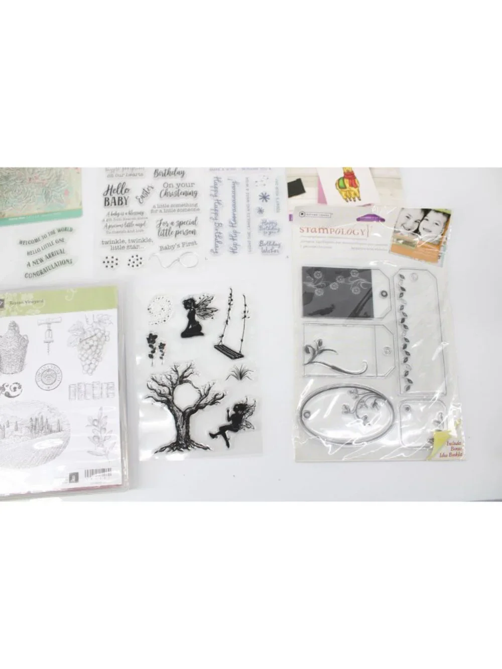 Lot Polymer Rubber Stamps Stampin Up Crafters Companion 94543